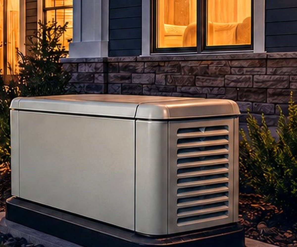 Standby generator receiving scheduled maintenance in the Texas City and Galveston area
